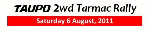 2011 Taupo 2wd Tarmac Rally